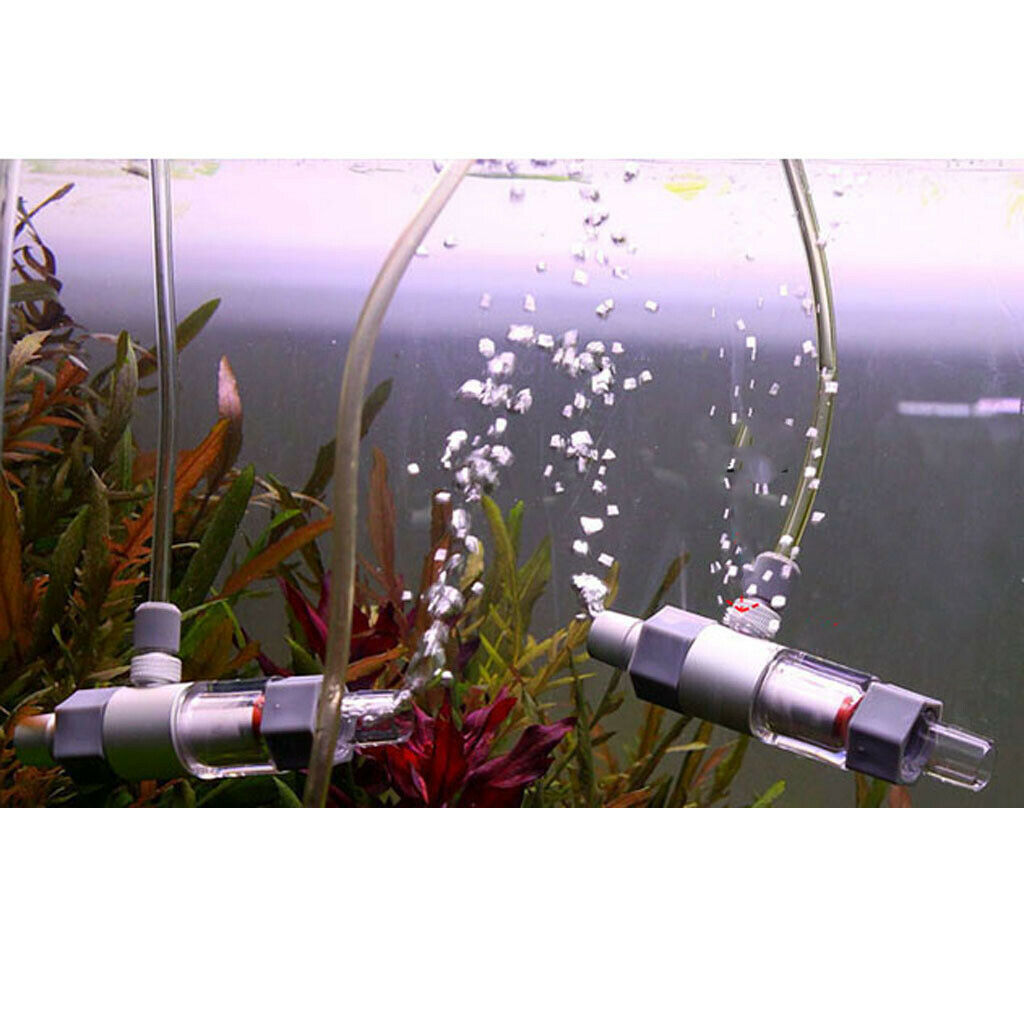 2 Pcs Aquarium Diffuser Regulator With Plants Tank CO2 Bubble Counter