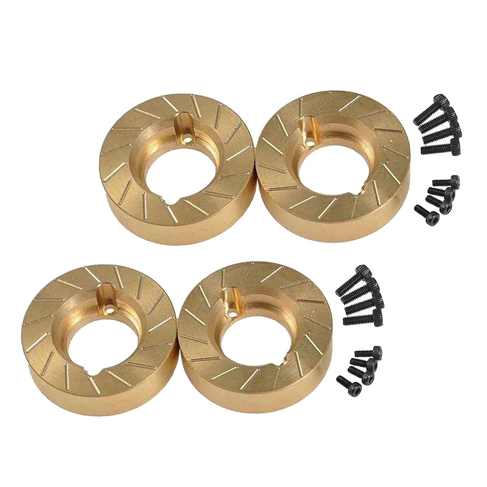 4x Heavy Duty Brass Wheel Steering Knuckle for 1/10 RC Crawler SCX10II 90046