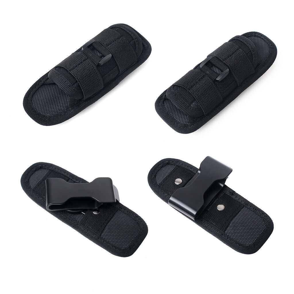 Flashlight Holster for Torch, Heavy Duty Belt Flashlight Holder Nylon Pouch Case
