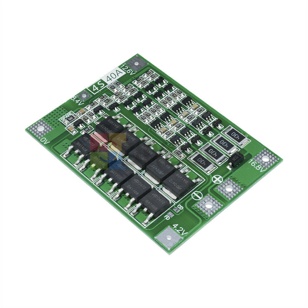 4S 40A Li-ion Lithium Battery 18650 Charger BMS Protection Board Balanced Module