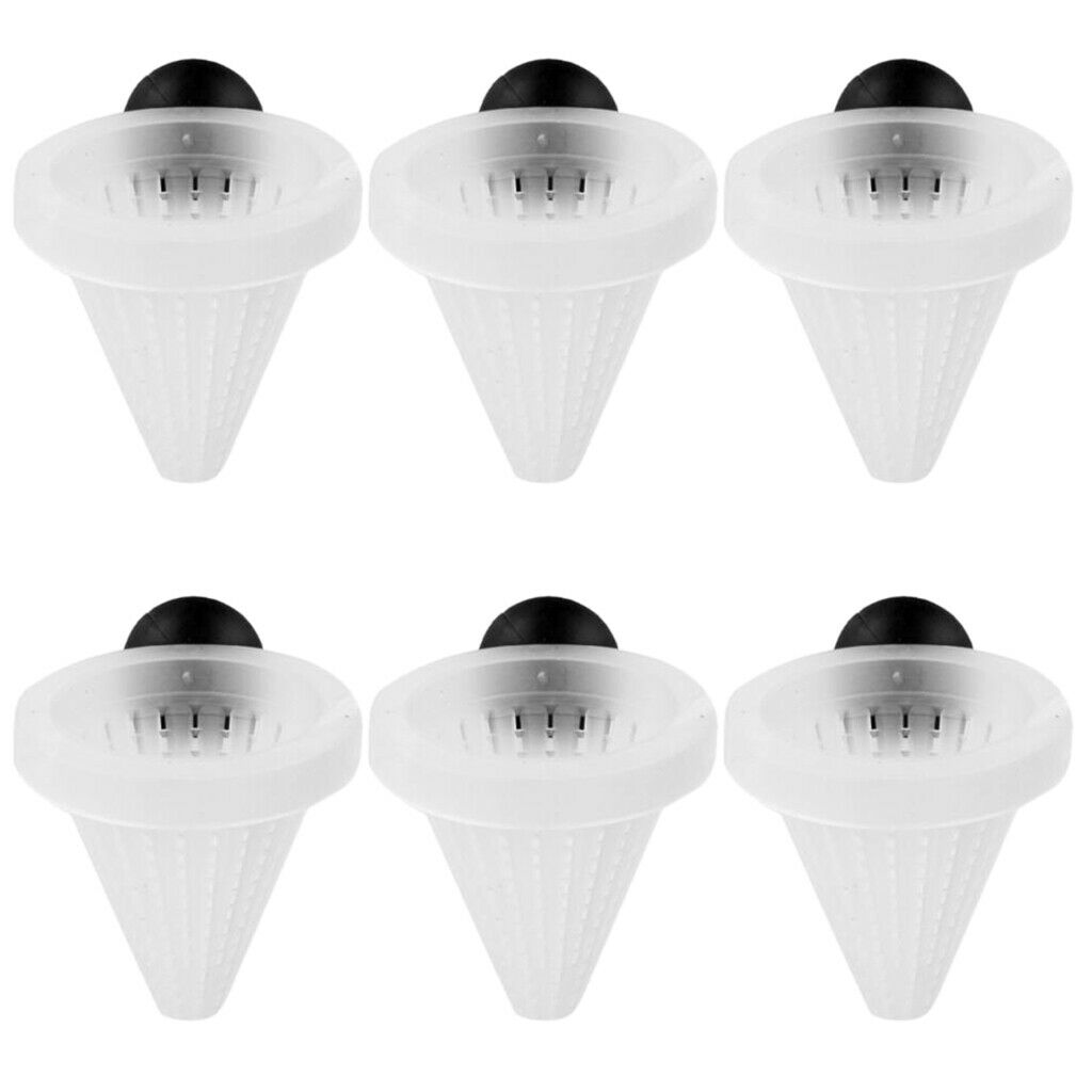 6 Pieces Red Worm Feeder with Suction Cup for Carnivorous Fish, Shrimp