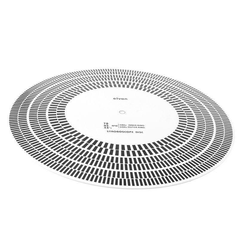 Vinyl Record Turntable Phono Tachometer Calibration Disc Stroboscope Mat Q