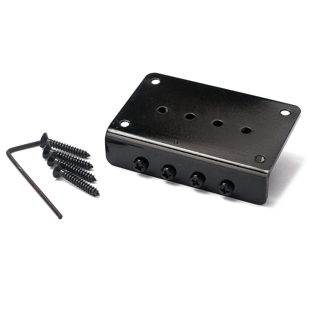 Black 4 String Guitar Bridge for Mandolin Ukulele Cigar Box Guitar Parts
