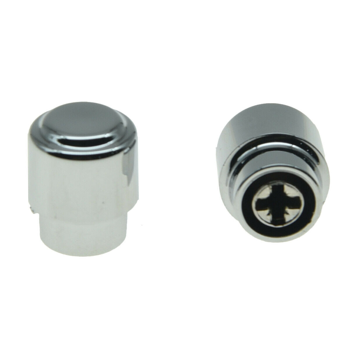 2*Plastic USA/Import Spec Guitar 3Way Pickup Switch Tip Barrel Switch Cap Chrome