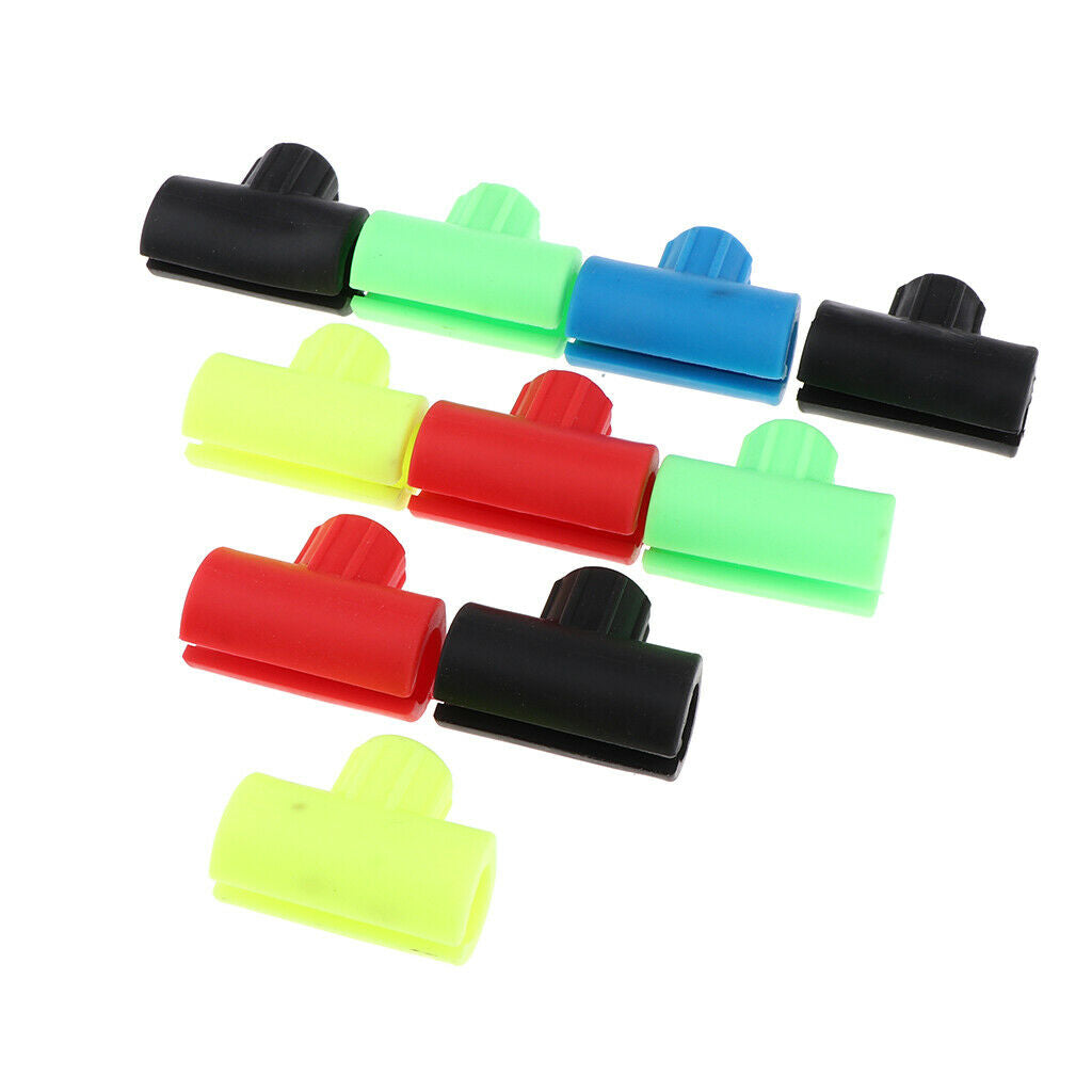 10pcs Silicone Fishing Connectors Clip Accessaries for Line Spool and Rod