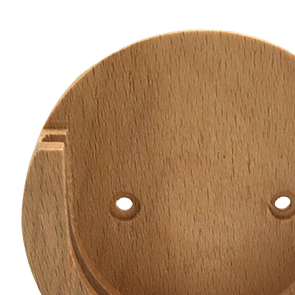 Solid Wood Coffee Portafilter Wall Rack Holder for Barista Home Kitchen