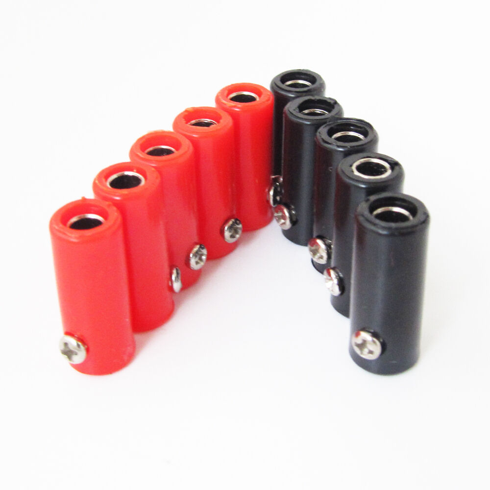 20pcs 4mm Banana Jack Female Socket Test Connector Screw for Cable Binding Post