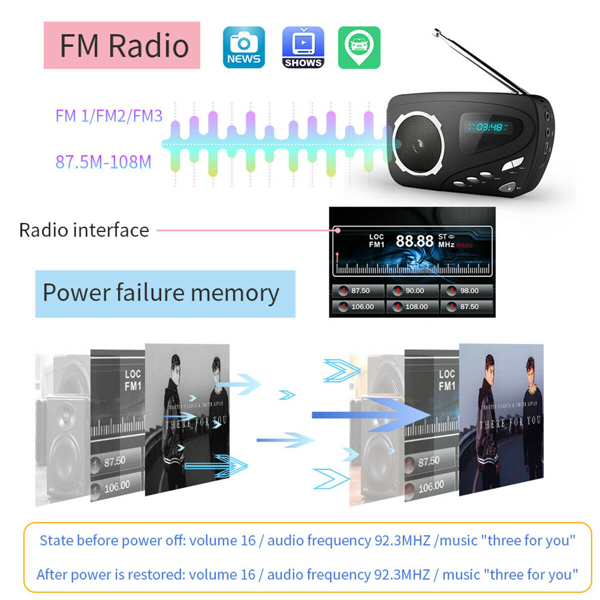 4.1 In 1 Din TFT Car Stereo MP5 Player FM Radio BT4.0 USB Camera Remote Control