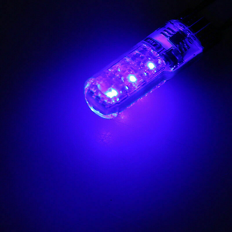 2PCS T10 RGB 6*LED Car Light Remote Control Wedge Side Light Canbus Error Free