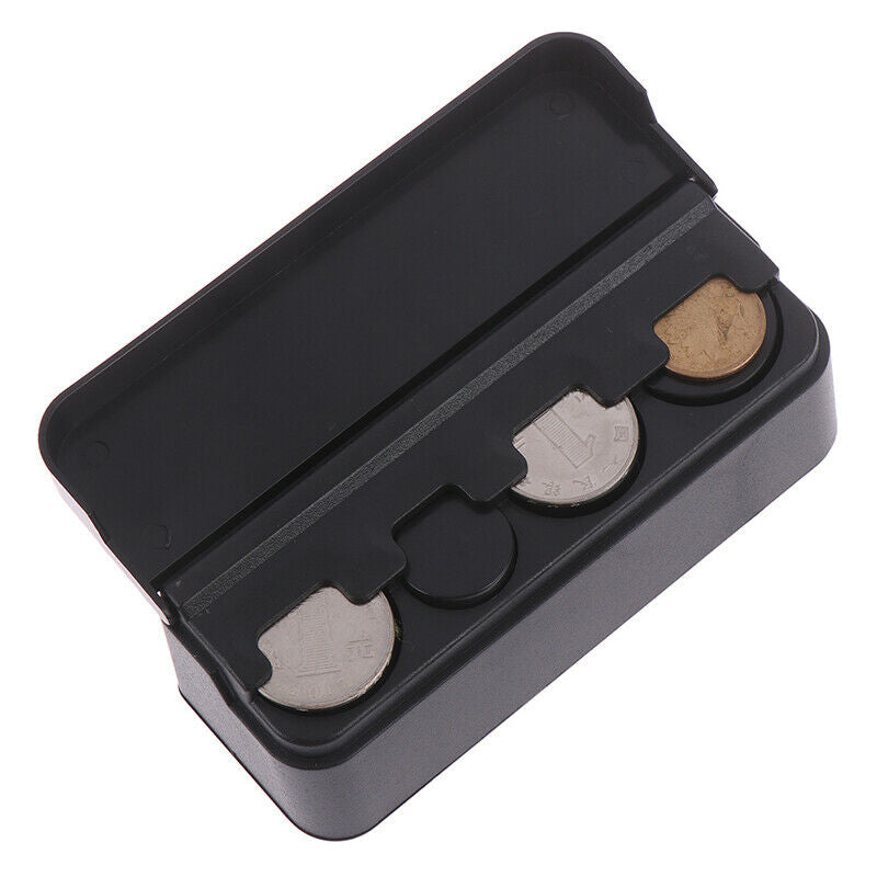 Car Black Coin Case Loose Change Storage Box Small Money Wallet Holder Or.l8