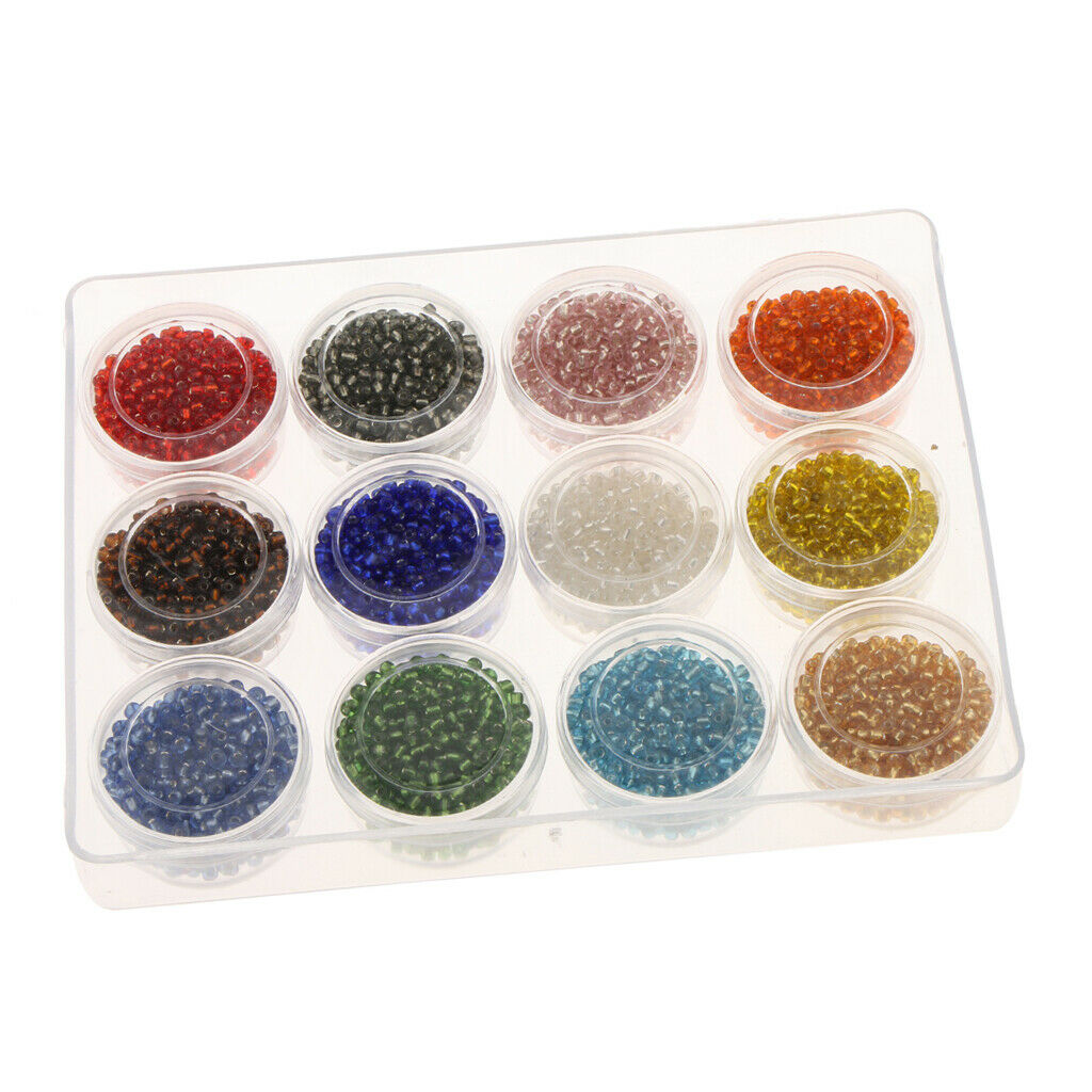 3600Pcs 2mm Round Czech Glass  Spacer Beads Jewelry Making DIY Crafts