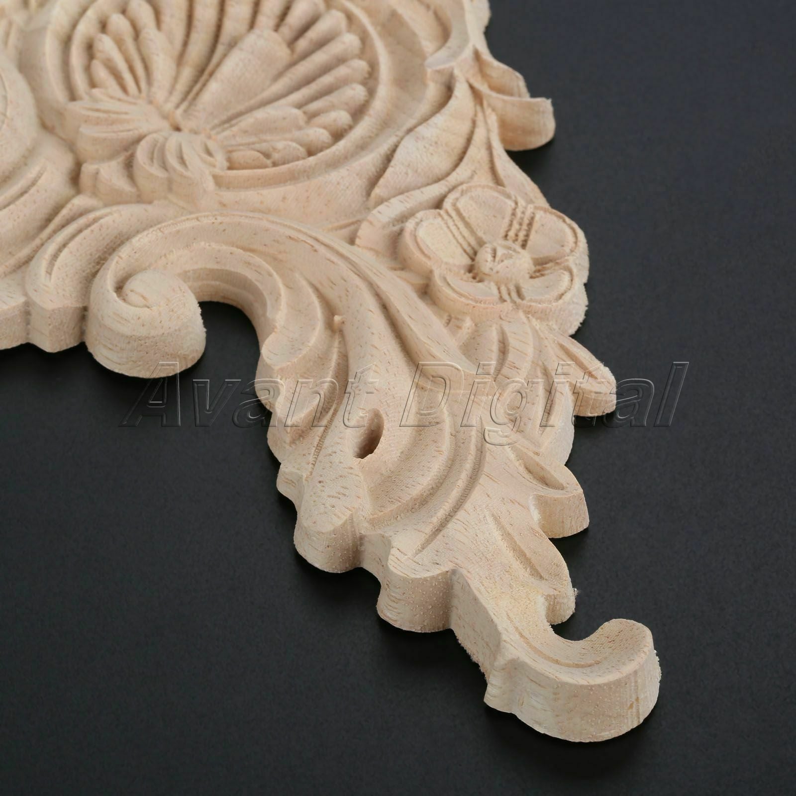 17*17cm European Home Decoration Corner Flower Onlay Applique Wall Door Cabinet