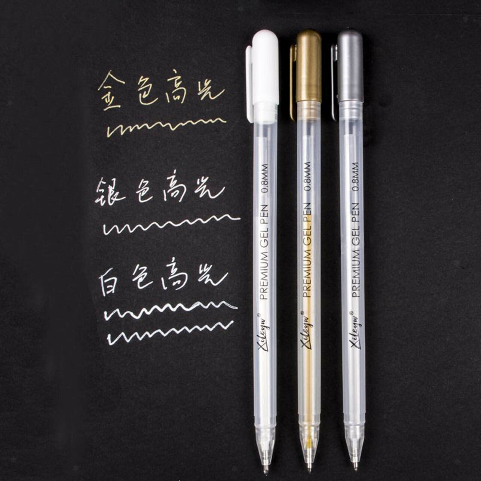 6Pcs Pro Highlighter Pens Premium Water Base Waterproof Card Making Paint