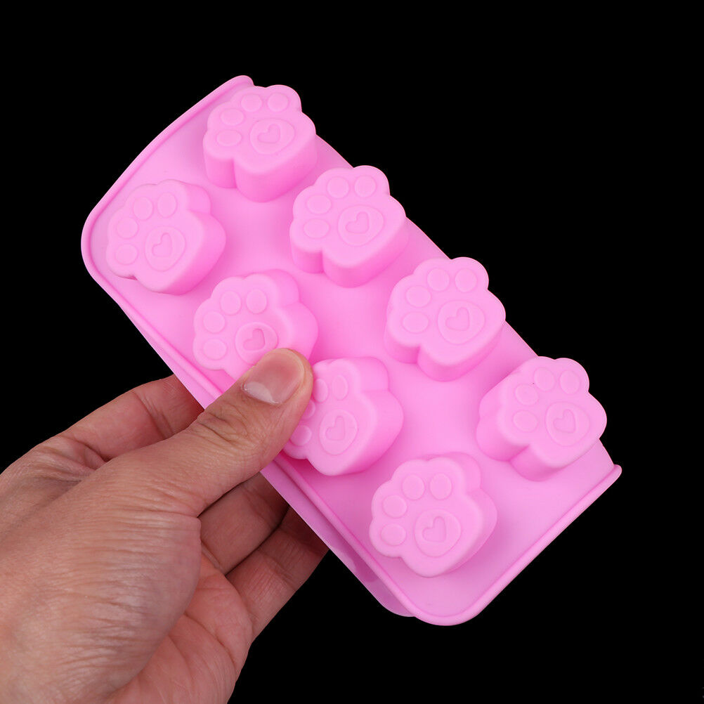 16Holes Cute Pet Cat Dog Paws Silicone Mold Cookie Mould Diy Cake Decorat.l8