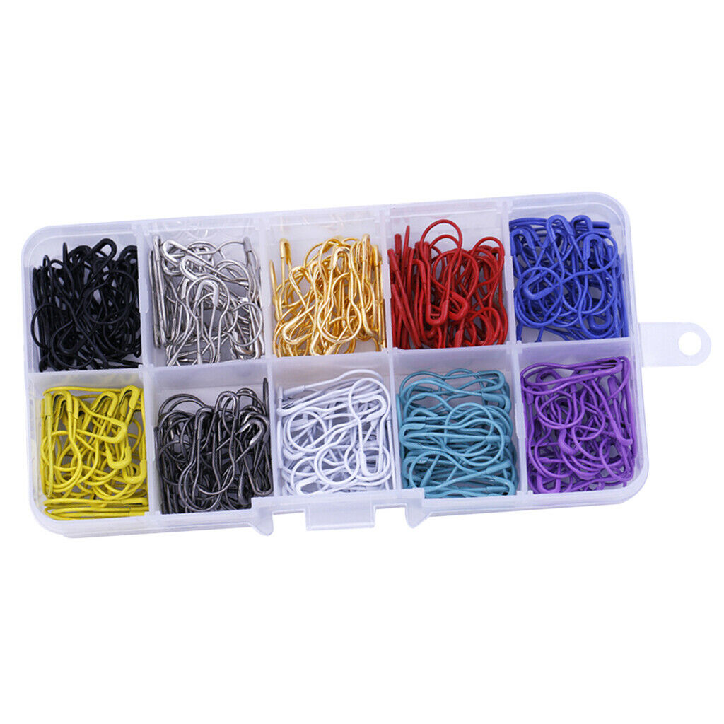 300pcs Alloy Colorful Safety Pins Gourd Bulb Pins Calabash Pin Bead Needles