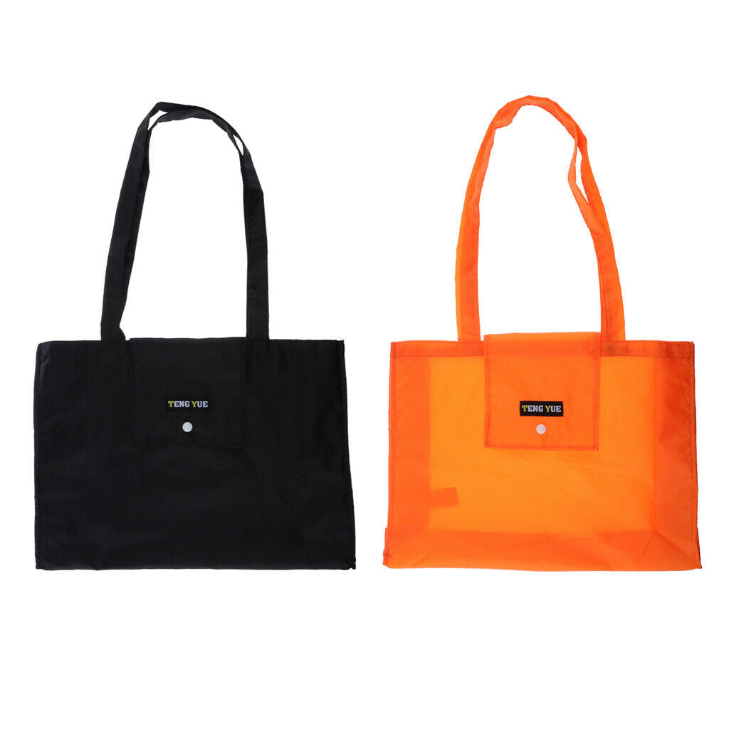 ultrathin Waterproof shopping bag large capacity Folding Tote Bag Eco Black
