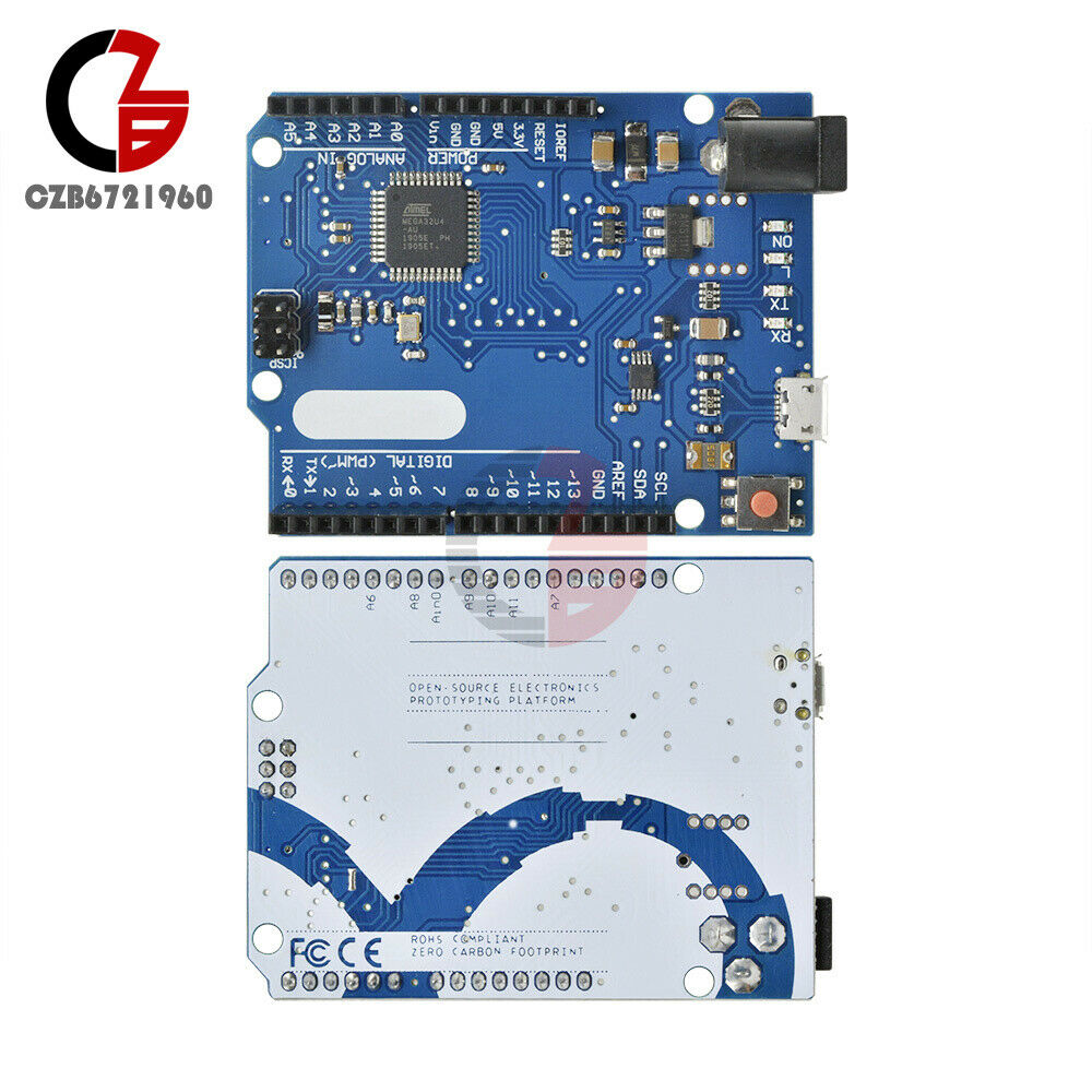 Leonardo R3 ATmega32U4 Micro USB Compatible to Arduino Leonardo R3 without Cable