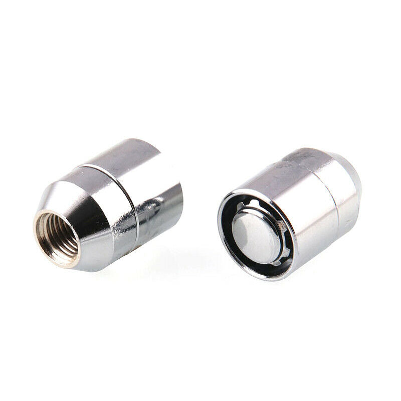 Universal 4+1 STEEL WHEEL LOCKS Nut M12x1.5 CHROME LOCKING LUG NUTS Durable