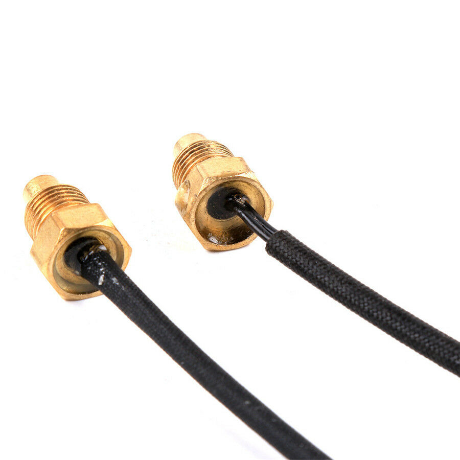 Universal Racing Motorcycle Water Temp Temperature Gauge Meter Sensor Connector