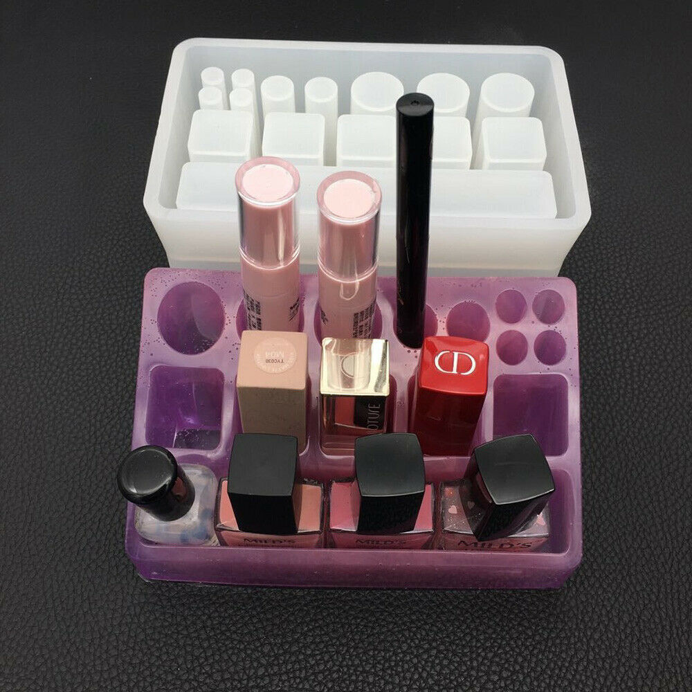 Handmade Lipstick Storage Box Silicone Epoxy Mold DIY Craft Making Mould Tool