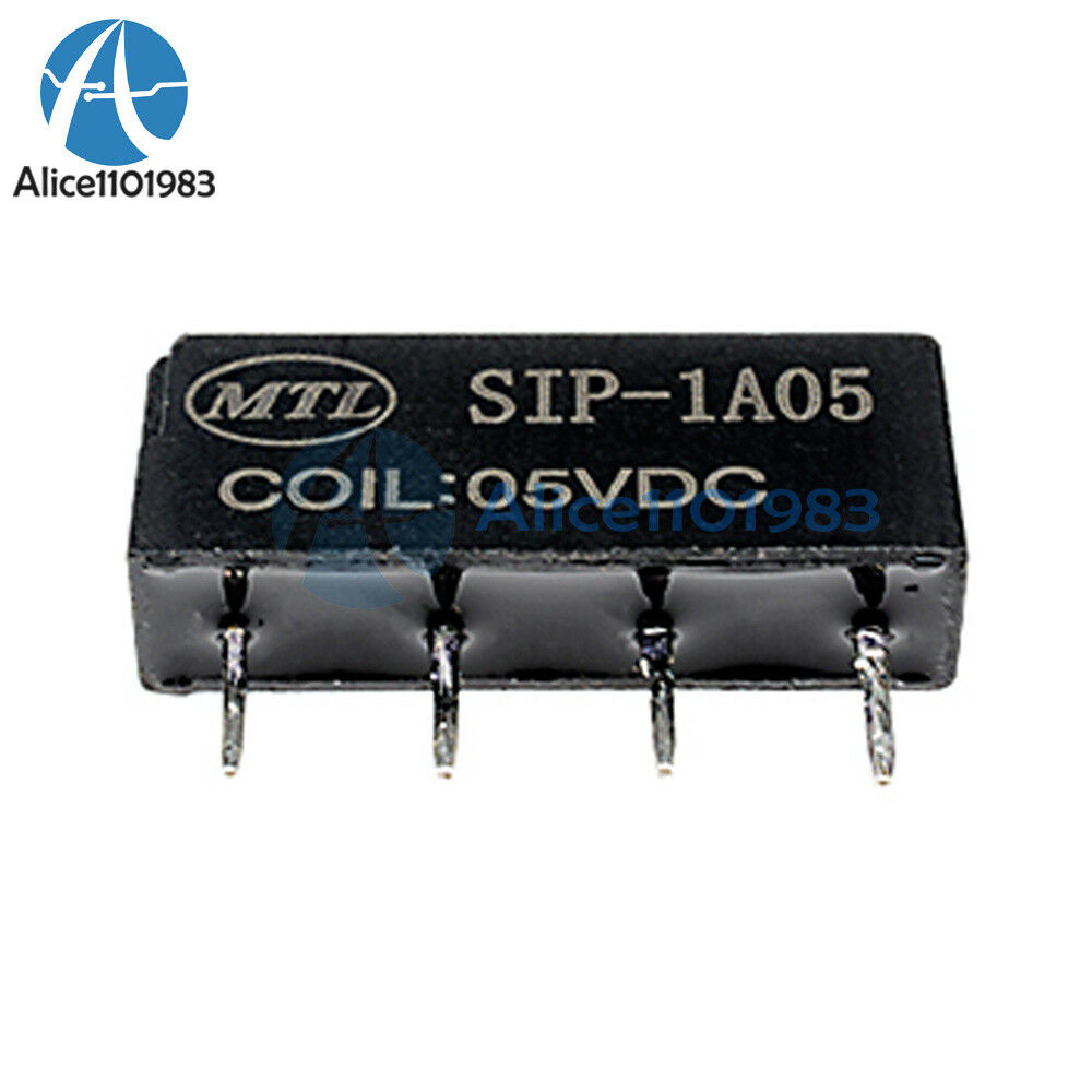 10PCS 5V Relay SIP-1A05 Reed Switch Relay for PAN CHANG Relay 4PIN New
