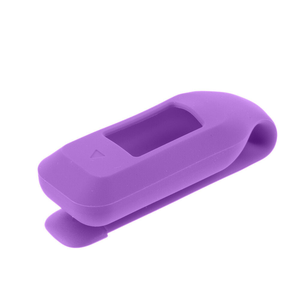 For   Vivofit 3 Fitness Tracker Clip Fastener Clasp Rubber Case Purple