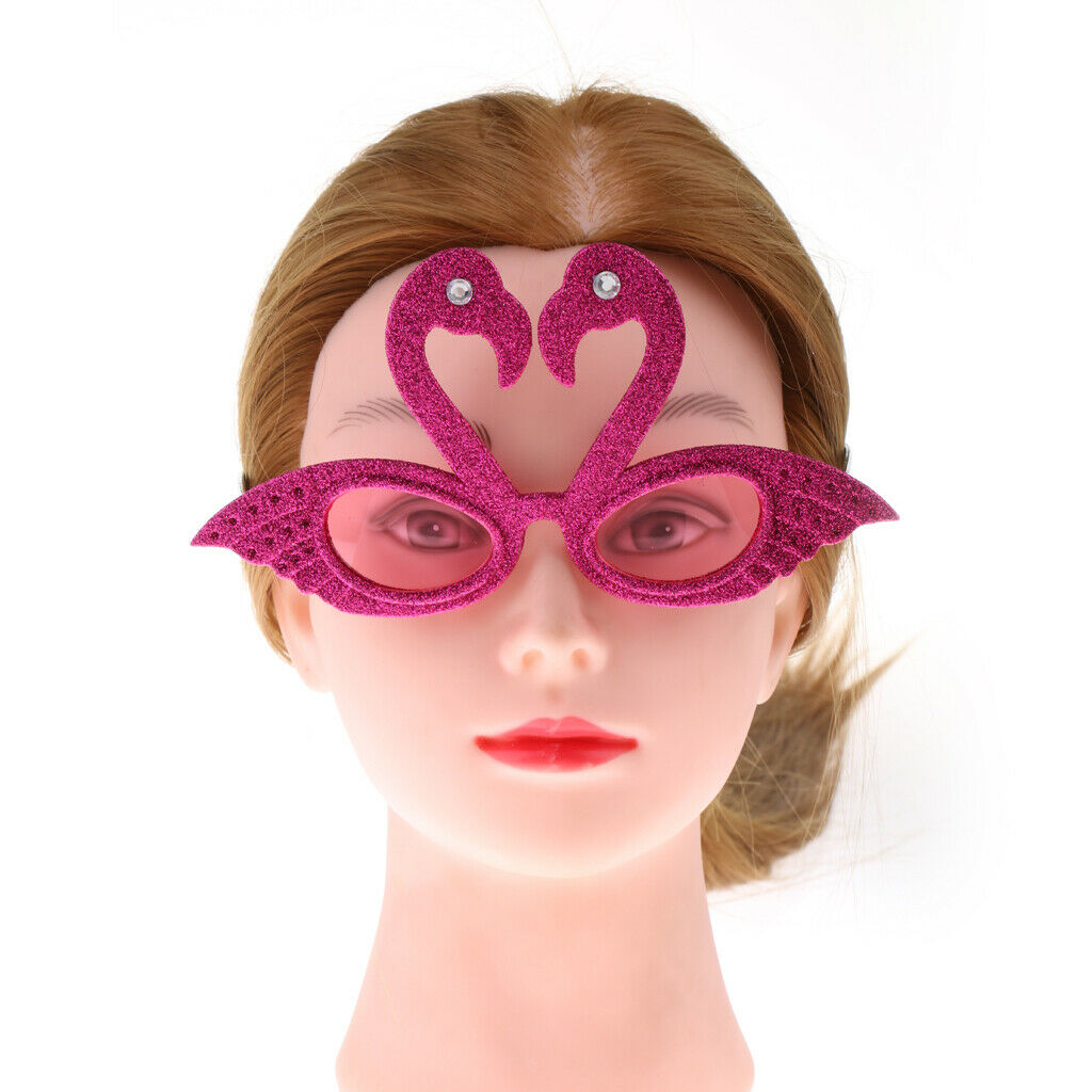 Adults Kids Hawaiian Tropical Flamingo Sunglasses Party Glasses Costume