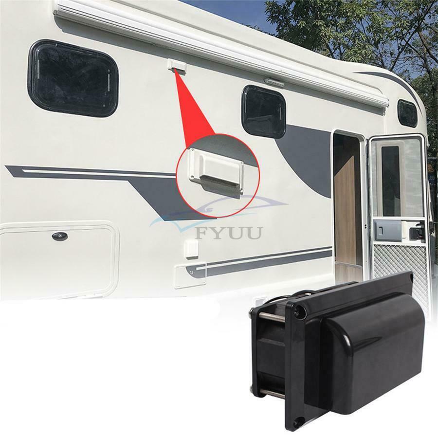 1PCS 25W Side Vent Exhaust Fan Plastic Black For RV Camper Trailer Boat Yacht