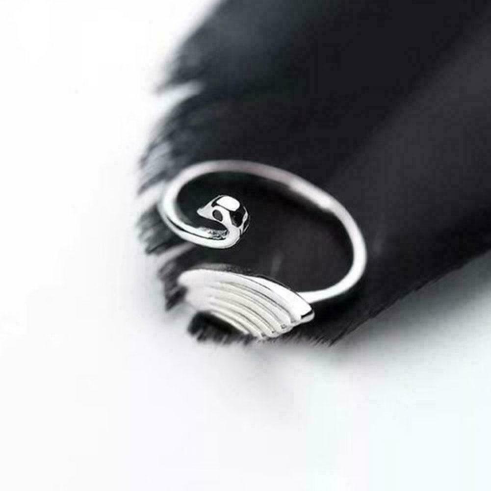 Swan Knitting Loop Crochet Ring Copper Knitting Ring Yarn Thimble Tool