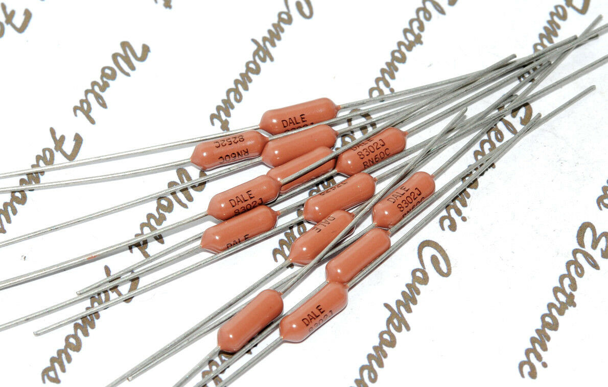 4pcs - DALE RN60C 8.87K (8K87) 8871F 1% MIL Resistor