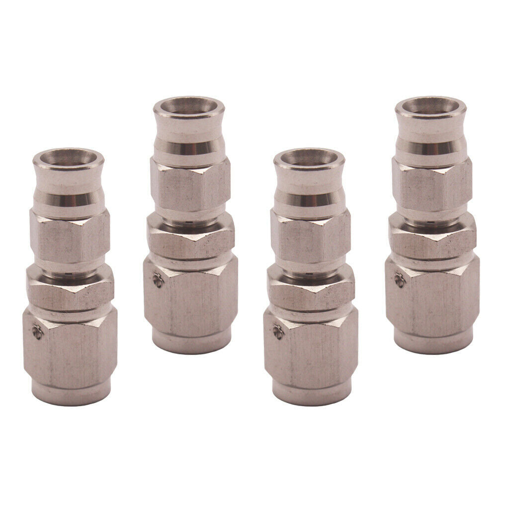 4x AN -3 (3AN JIC- 3) Hose to M10x1.0 Male Straight Stainless Steel Hose Fitting
