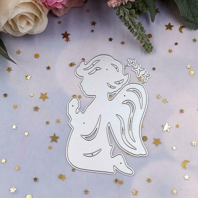 DIY Craft Scrapbooking Praying Angel Die-Cuts Frame Embossing Paper Scrapbooking