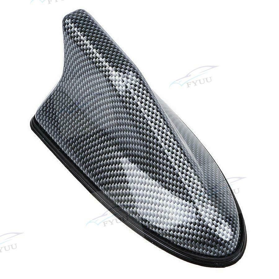 1xCarbon Fiber Look Shark Fin Roof Antenna Radio AM/FM Signal Aerial Car Access
