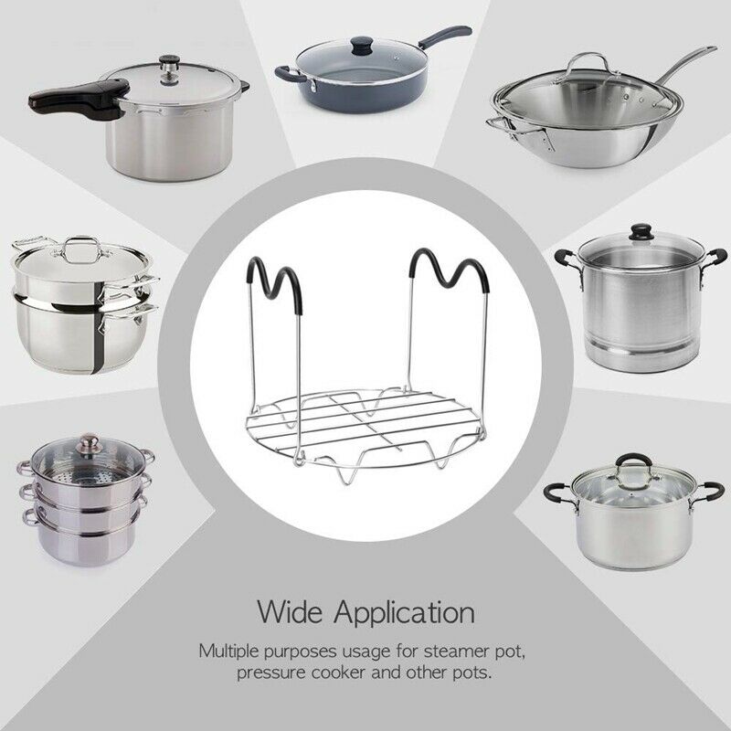 Steamer Stand With Silicone Handles Is Compatible With Ready-To-Eat Pot AccessI1