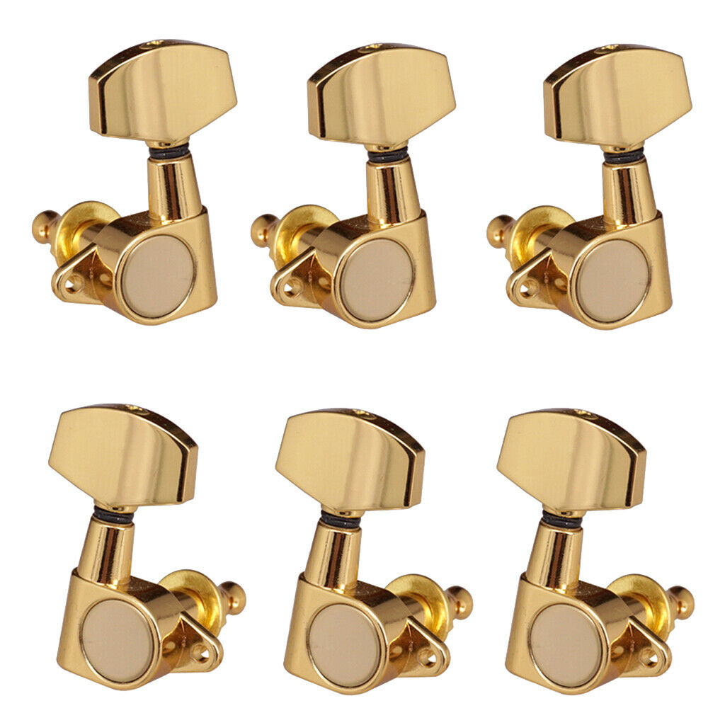 Metal Sealed 3L3R Guitar Tuning Pegs Key for Acoustic Folk Guitar Parts