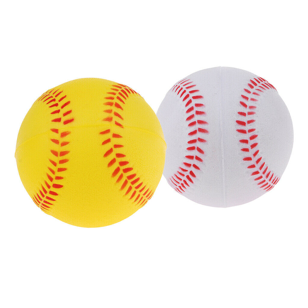 4x Soft PU Training Baseball Softball Kids Team Game Playing Bouncy Ball