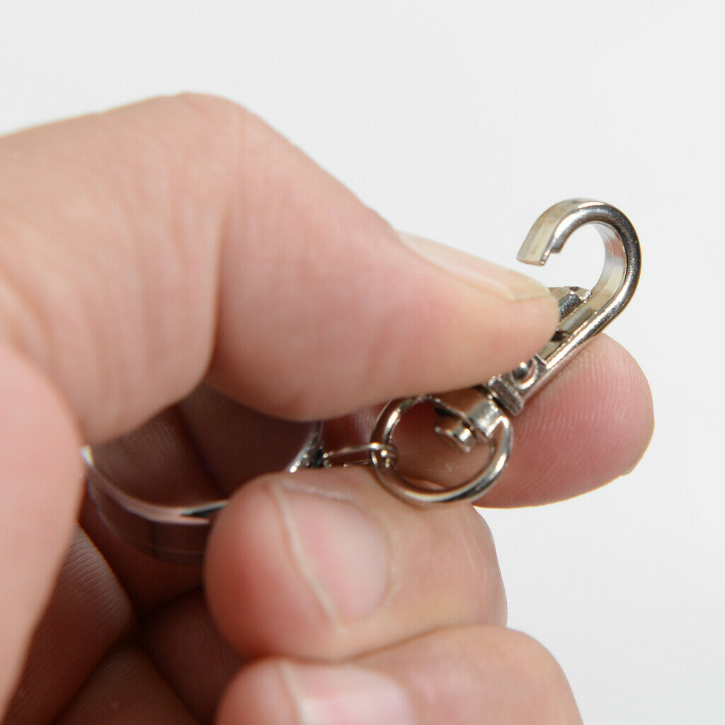 Prettyia Retractable Carabiner  Keyring Key Chain Ring Card Holder
