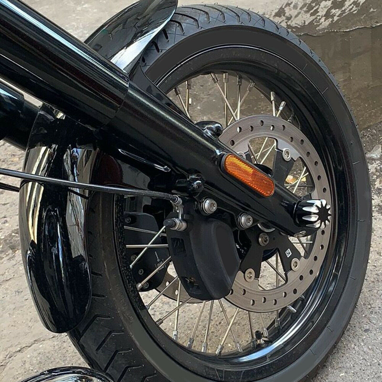 1 Pair Front Axle Caps Nut Cover Cover Caps Bolt For BMW R18 R 18 C Black