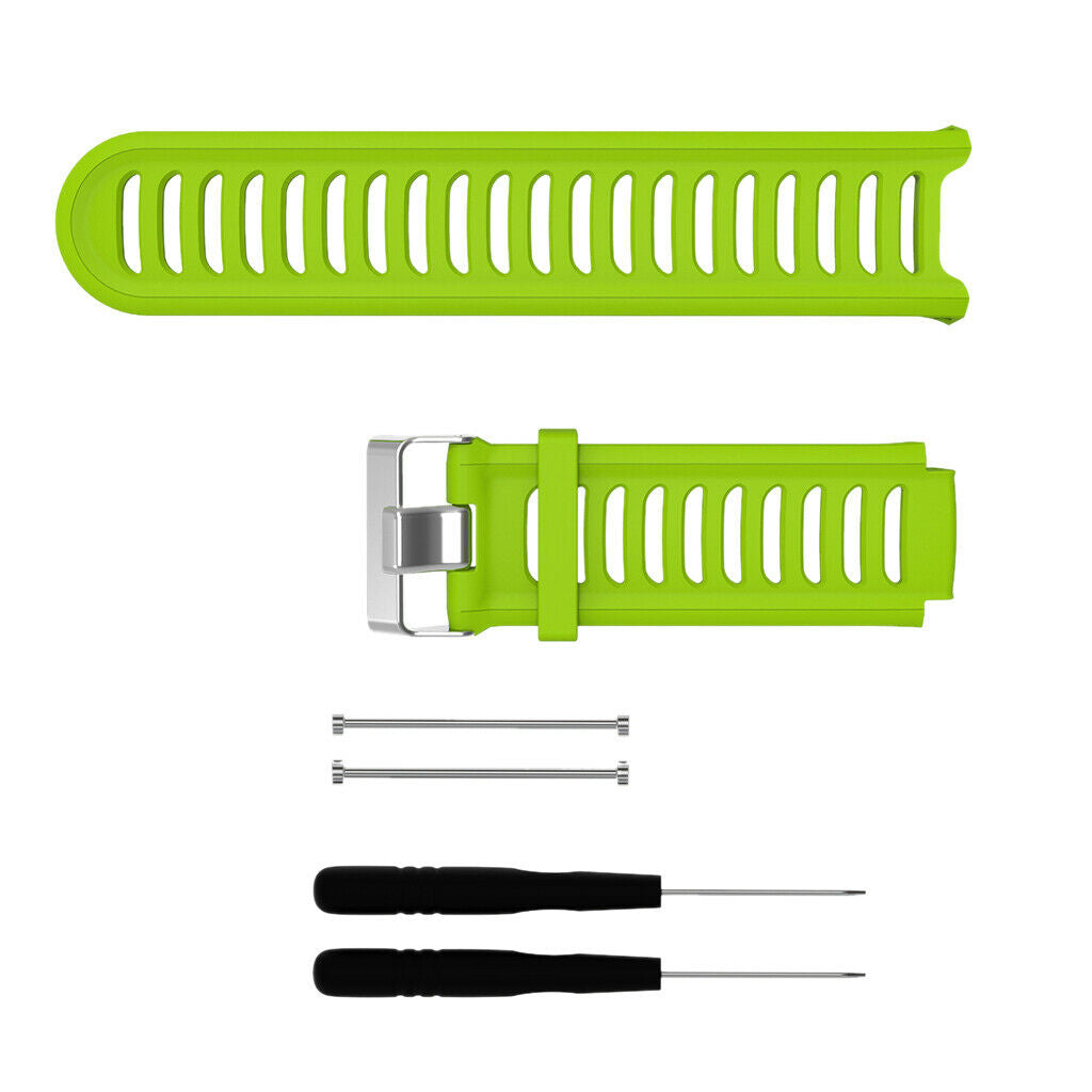 Replacement Silicone Wrist Band Bracelet for   Forerunner 910xt Green