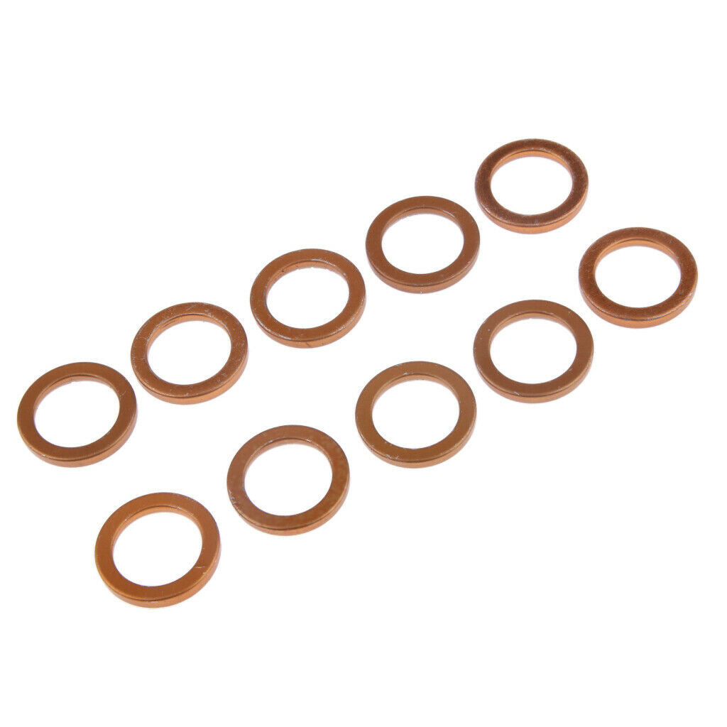10x Brass Motorcycle Exhaust Pipe Gaskets For GY6 50cc 110cc 150cc Scooters