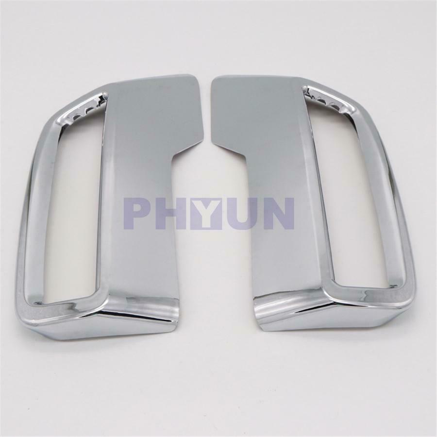 Glossy Chrome ABS Car Exhaust Pipe Cover Trim For Peugeot 3008 5008 2017- 2018