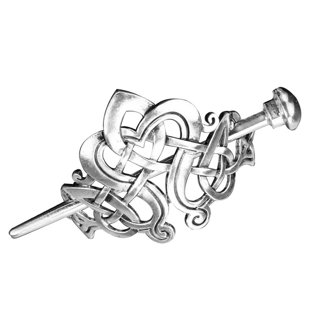 Exquisite Viking Celtic Hair Clip Women Alloy Stick Slide Hair Dress, Gift for