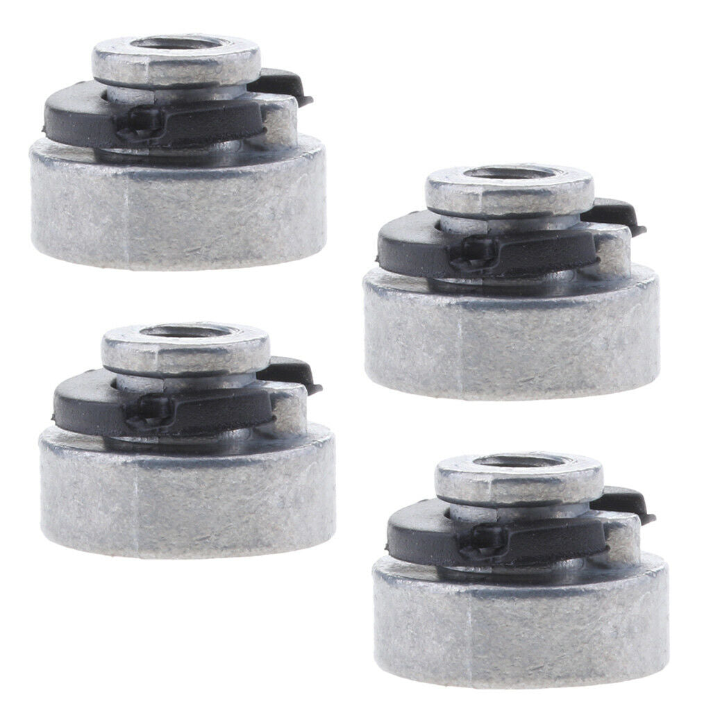 4pcs Metal Fender Seat Nut Rear Solo Seat Bolt for 1996-2017 1/4-20 Thread