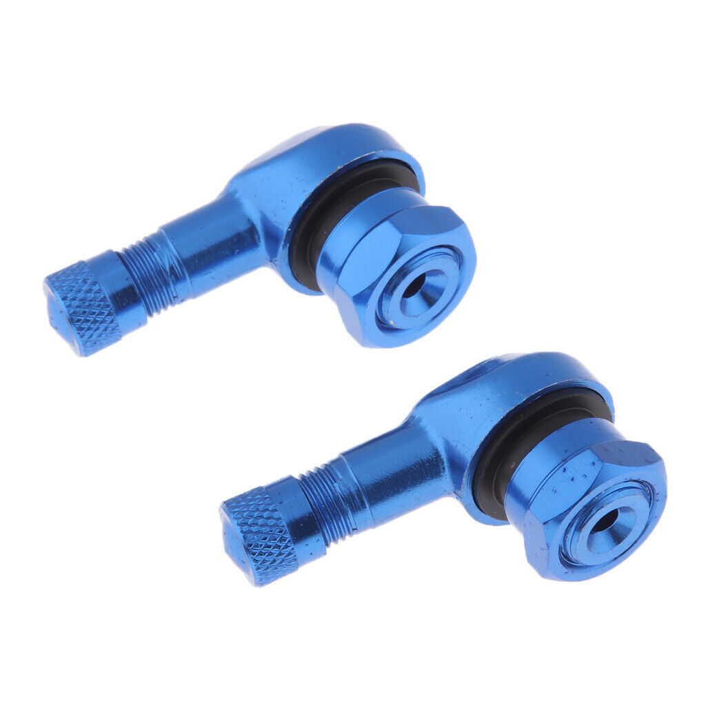 4x CNC Valve Extenders Tire Stem Extension 90 Degree Wheel Adapters for Car