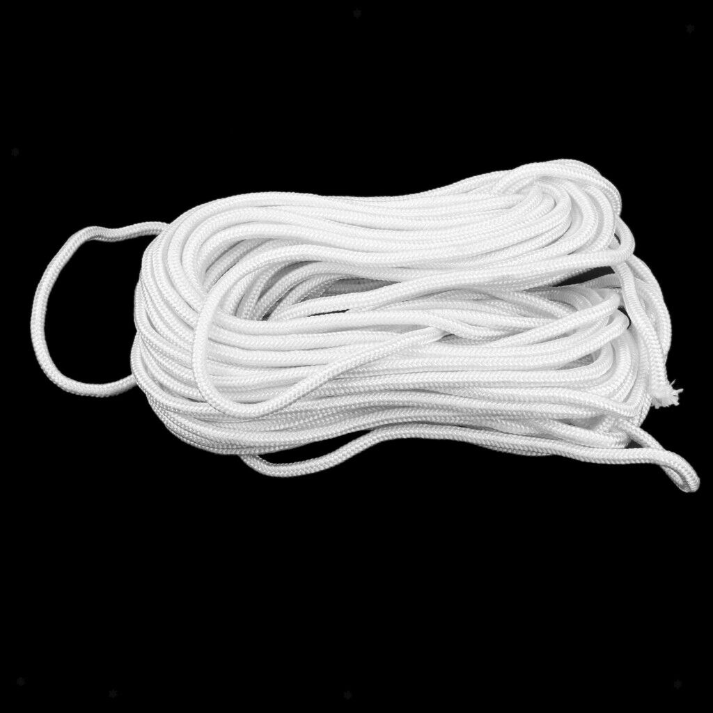 MagiDeal 20M rope anchor line safety rope for boats kayak canoe white
