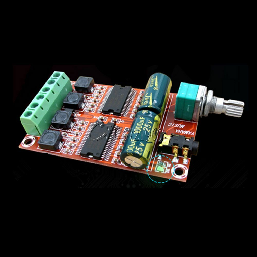 For Yamaha 20W+20W Digital Stereo Class D Amplifier Board audio AMP DC 12V CAR