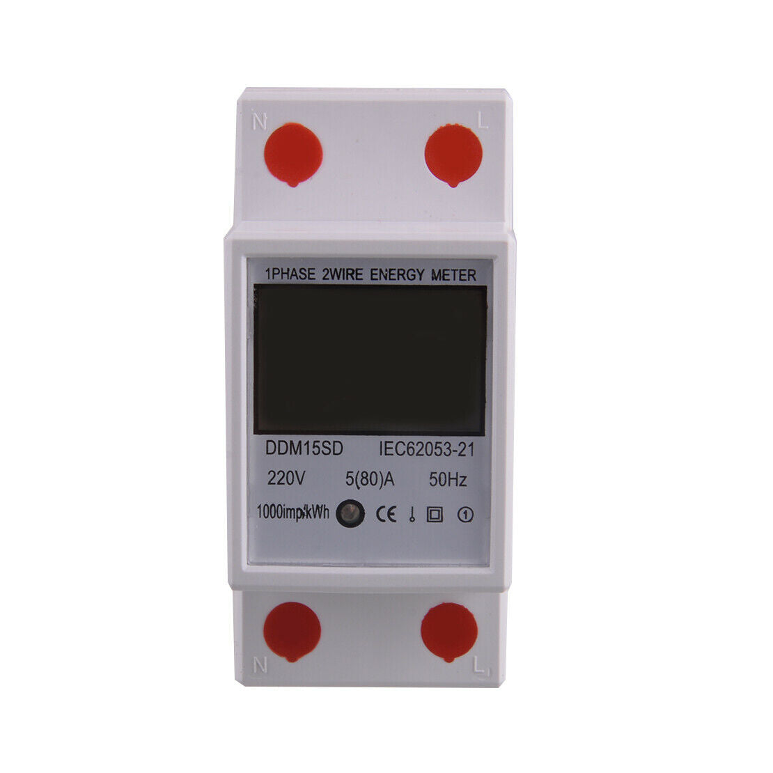 Digital LCD Kwh Wattmeter Power Consumption Energy Meter Electric Din Rail 230V~