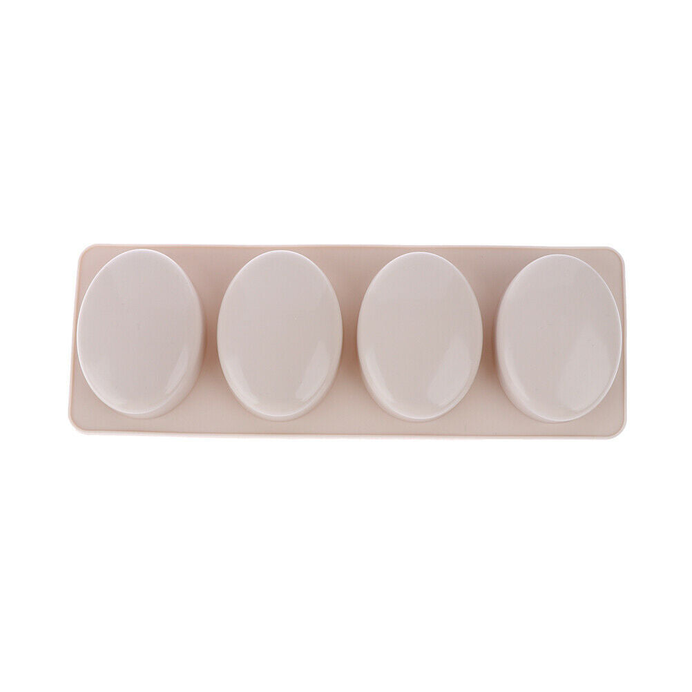 Oval Shape Soap Mold Silicone Chocolate Cake Cookie DIY Fondant Mo IO.l8