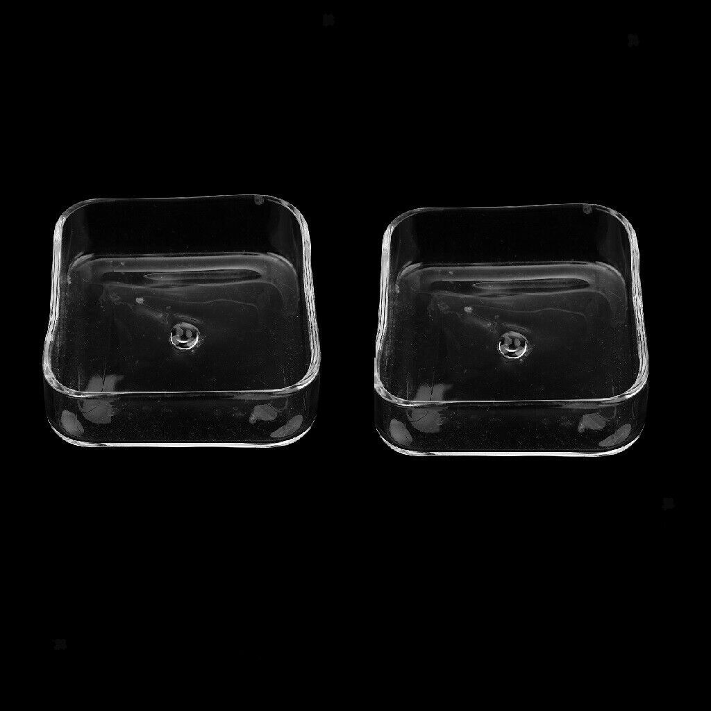Pack of 2 High Quality Transparent Shrimp Feeding Food Tray Feeder For Aquarium