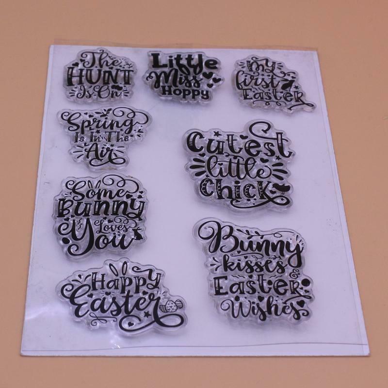 Spring Easter Silicone Clear Seal Stamp DIY Scrapbooking Embossing Photo Album